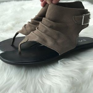 Cute taupe sandals.